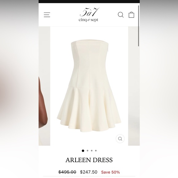 Cinq a Sept Arleen Strapless Dress size 2 - Picture 1 of 7